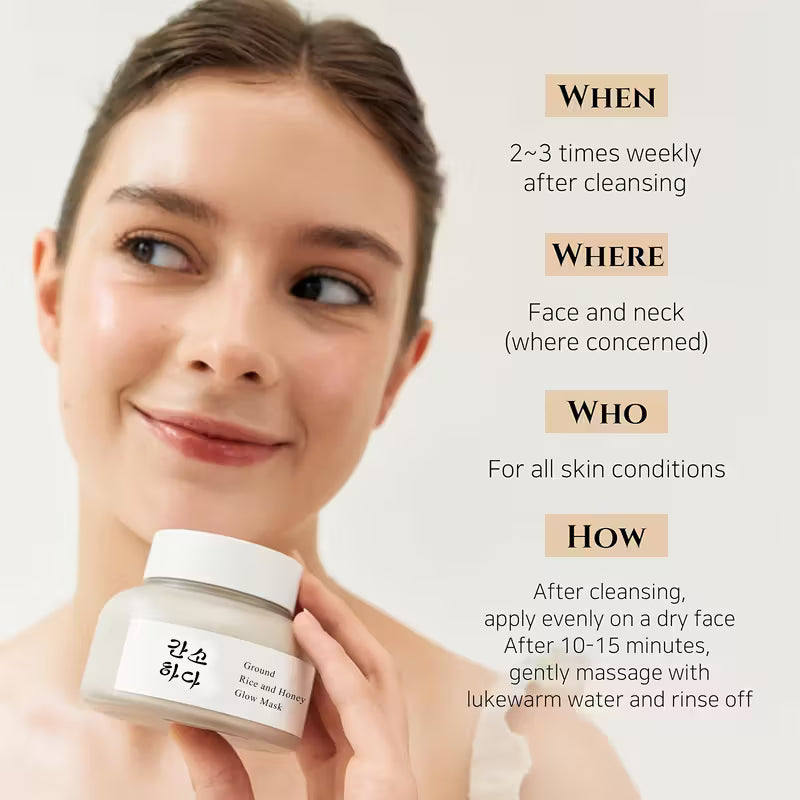 RiceGlow Probiotic Trio – Protective Cream, Radiant Mask & Propolis Extract Set