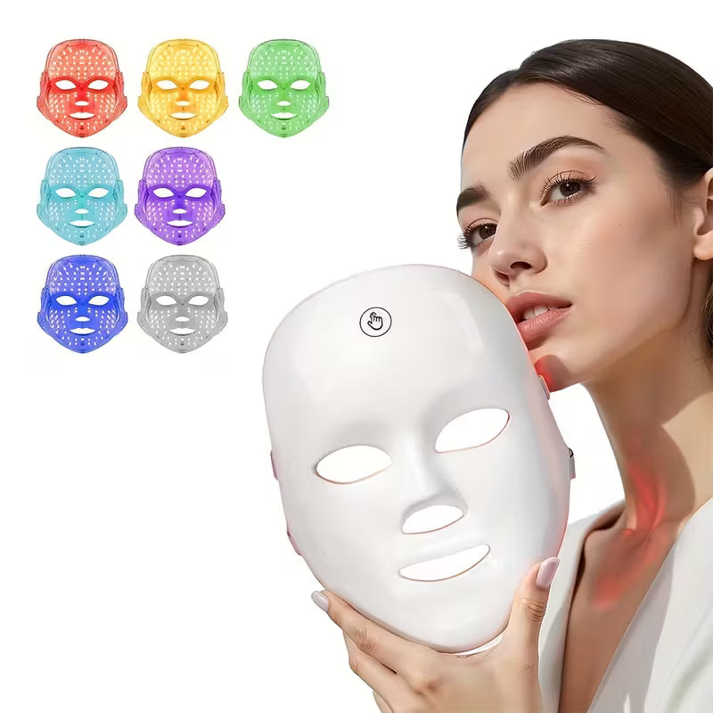 RadiantHaven™ LumiGlow 7-Color LED Facial Therapy Mask