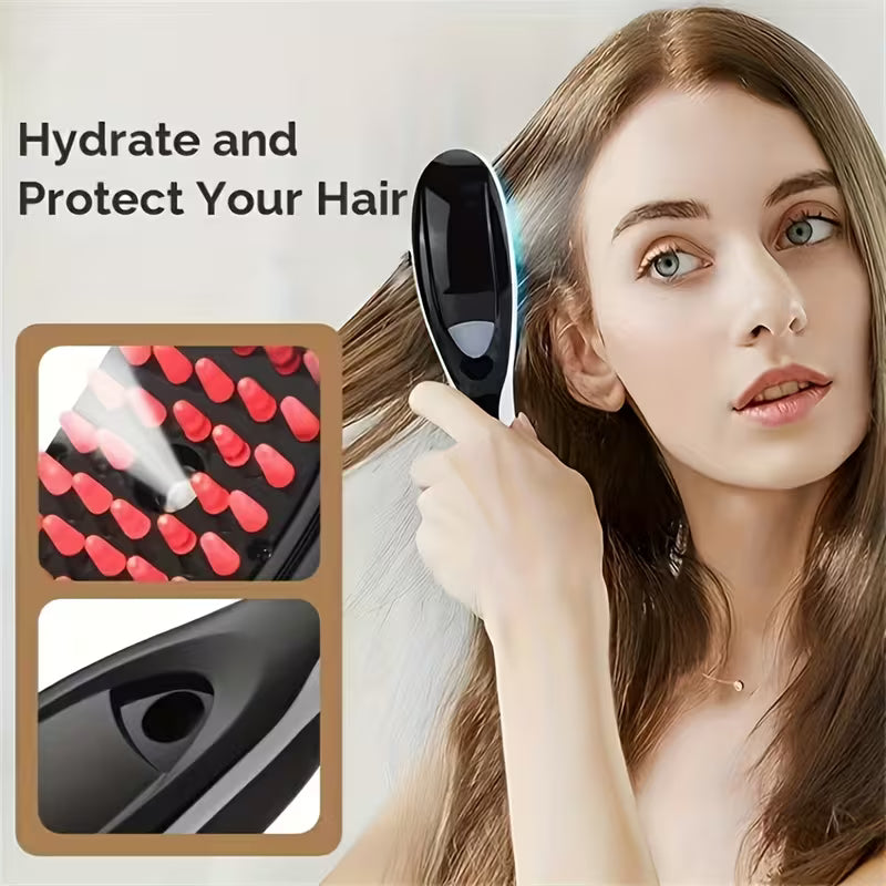 Electric Spray Massage Hair Brush