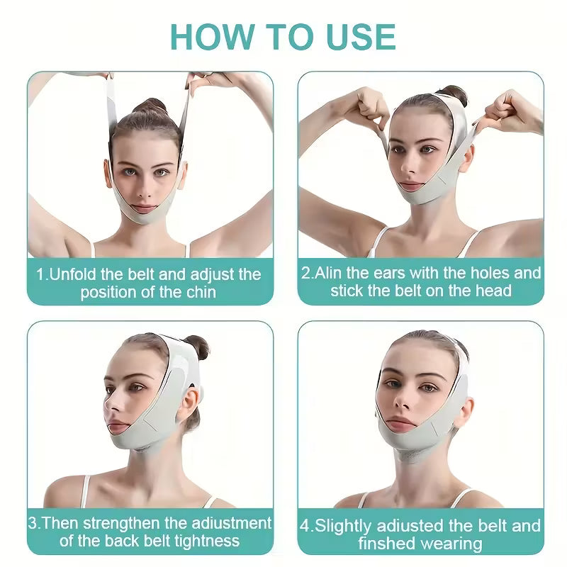 RadiantHaven™ ContourLift – Breathable Double Chin & Jawline Enhancer