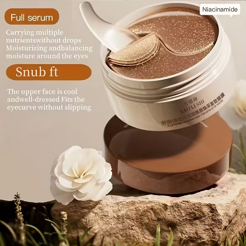 RadiantHaven™ EyeRevive 60 – Caffeine Peptide Firming Eye Masks