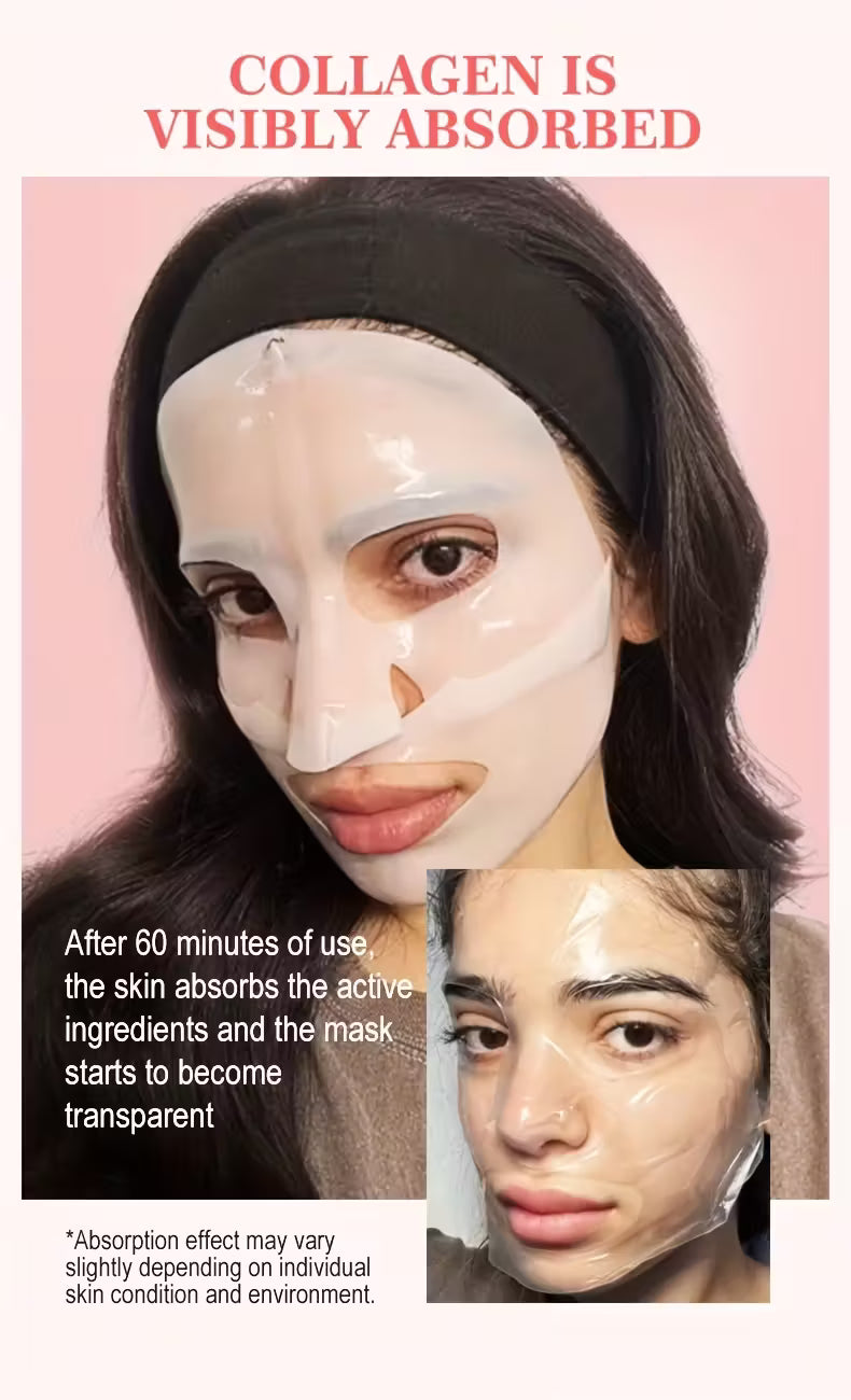 BioGlow Collagen Mask Set – 20pcs Pack Deep Hydration Facial Treatment