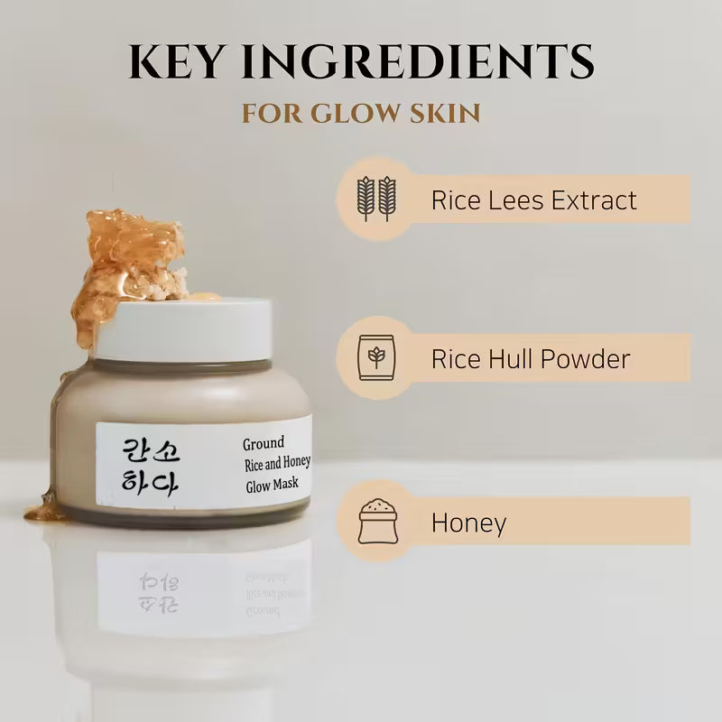 RiceGlow Probiotic Trio – Protective Cream, Radiant Mask & Propolis Extract Set