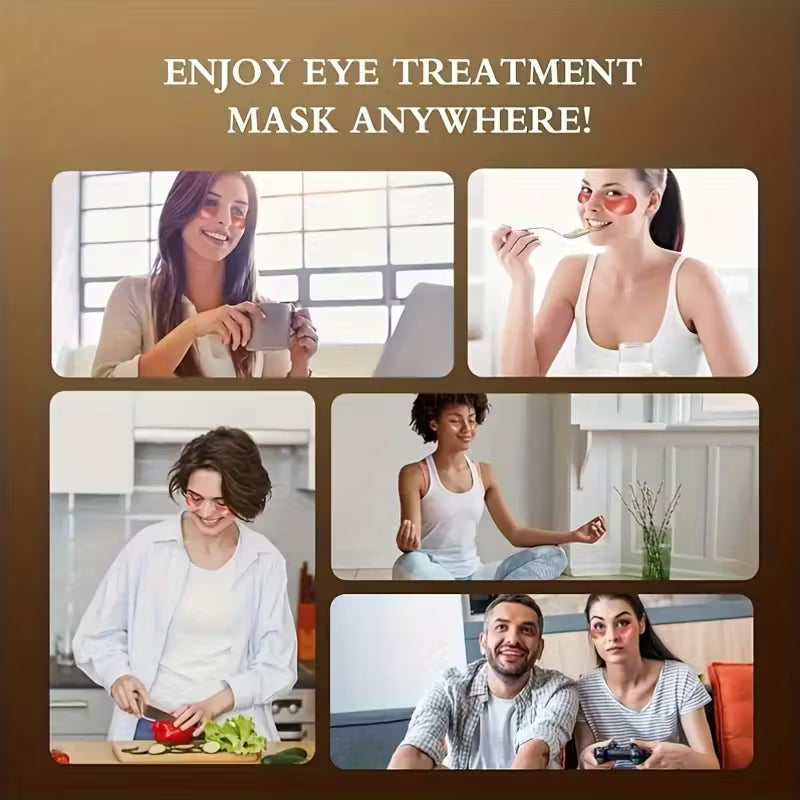 RadiantHaven™ EyeRevive 60 – Caffeine Peptide Firming Eye Masks