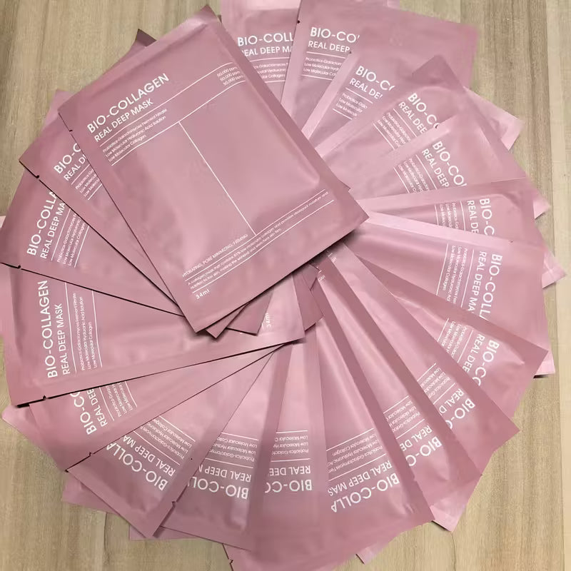 BioGlow Collagen Mask Set – 20pcs Pack Deep Hydration Facial Treatment