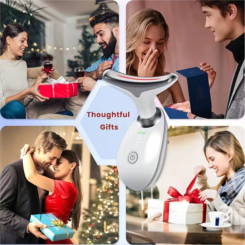 RadiantHaven™ 7-in-1 LED Facial & Neck Sculpting Massager