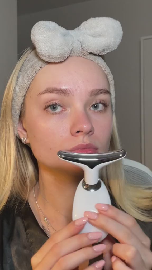 RadiantHaven™ 7-in-1 LED Facial & Neck Sculpting Massager