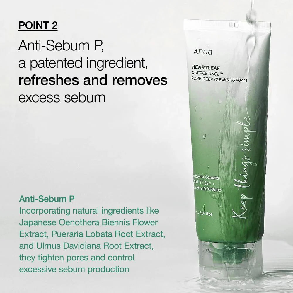 Anua Quercetinol Pore Cleanser – Deep Pore Purifying Gel Cleanser