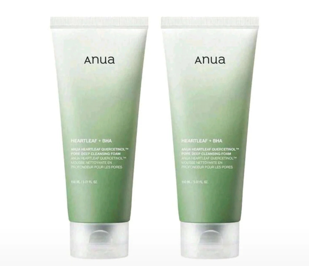 2PCS Anua Deep Cleansing Facial Cleanser Set