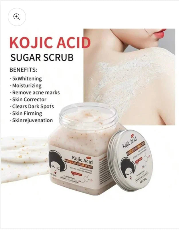 WWP Kojic Acid Face & Body Brightening Scrub