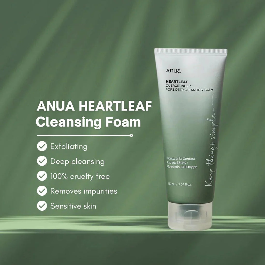 Anua Quercetinol Pore Cleanser – Deep Pore Purifying Gel Cleanser